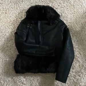 Black Fur lined Jacket